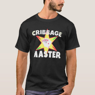 Camiseta Jogo De Cartão De Cribbage Presente Cribbage Maste