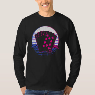 Camiseta Jogo de Cartão Poker Jogos de Jogos Retro Vintage 