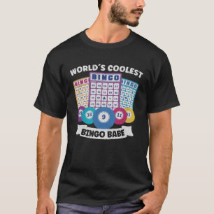 Camiseta Jogo de Cartas Bingo Avó Jogadora de Bingo Cartões