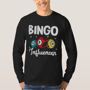 Camiseta Jogo de Cartas de Bingo Influenciador de Bingo Apo