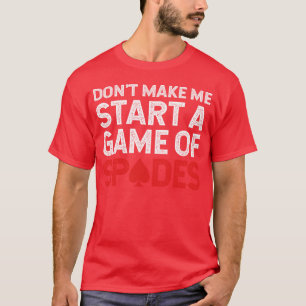 Camiseta Jogo de Cartas Espadas Jogador de Poker amigos eng