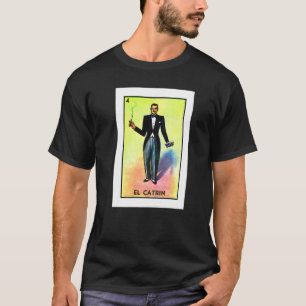Camiseta Jogo de Cartas Mexicano El Catrin Cultura Mexican