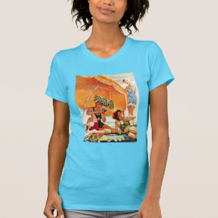 Camiseta Jogo de cartas na praia por Alex Ross