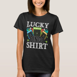 Camiseta Jogo de Cartaz de Bingo Sortuda Casino Gambler Bet