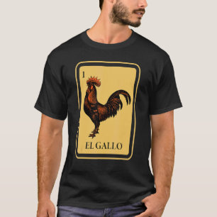 Camiseta Jogo de Cartões El Gallo Mexicano Raffle Trona