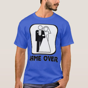 Camiseta Jogo de Casamento Divertido Acabou