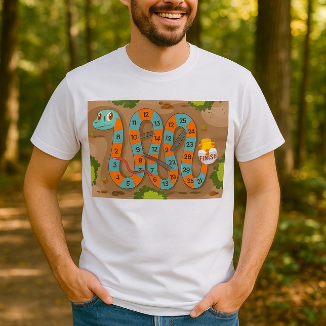 Camiseta Jogo de Cobra e Escada (Criador carregado)