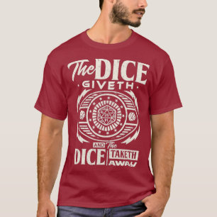 Camiseta Jogo de conselho de jogo Tabletop RPG Dice
