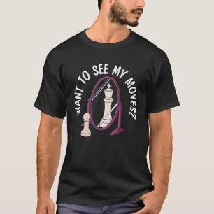 Camiseta Jogo de Conselho do Xadrez do Xadrez do Chess Move