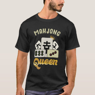 Camiseta Jogo De Conselho Mahjong Para O Jogador Mahjong E 