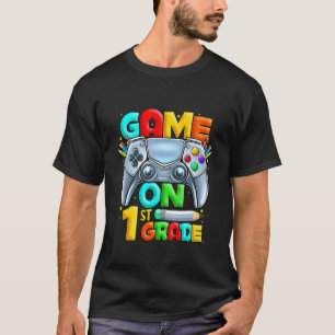 Camiseta Jogo De Crianças Na Série 1Rua De Volta À Escola 1