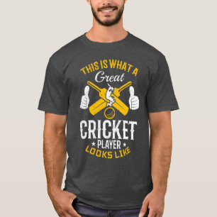 Camiseta Jogo de Críquete Esporte de Críquete Grande Jogado