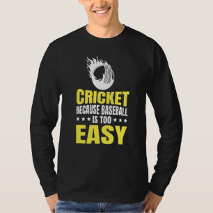 Camiseta Jogo De Críquete Para Um Colega De Jogador De Críq