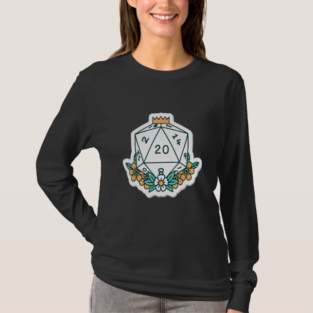 Camiseta Jogo De Dados De Rpg De Mesa Jogo De Tabuleiro Mes (Frente)