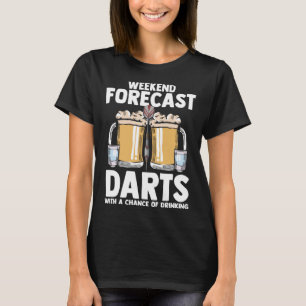 Camiseta Jogo de Dardos Lançamento de Dardo no Alvo Dardos