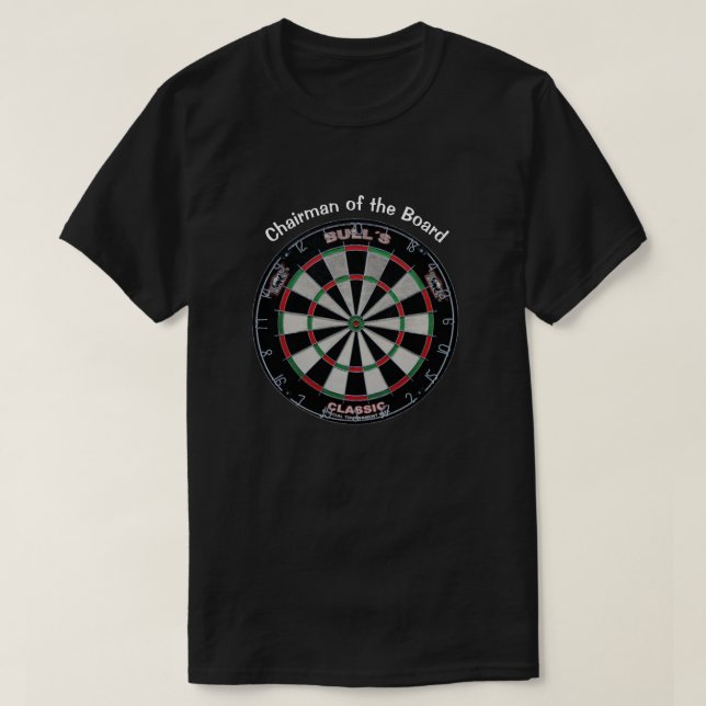 Camiseta Jogo de Darts Presidente do Conselho T-Shirt (Frente do Design)