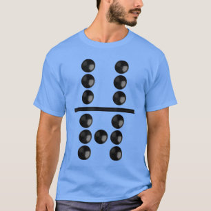 Camiseta Jogo de Dominó de Meme Engraçado 67 Si Sete Pontos