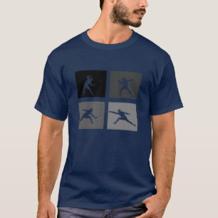 Camiseta Jogo de Esgrima jogador esgrimista esporte esgrima