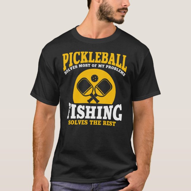 Camiseta Jogo De Estilo Hilário E Pesca Dizendo Por (Frente)