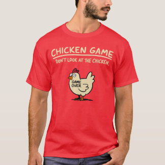 Camiseta Jogo de Frango Não Olhe O Frango Engraçado Frango