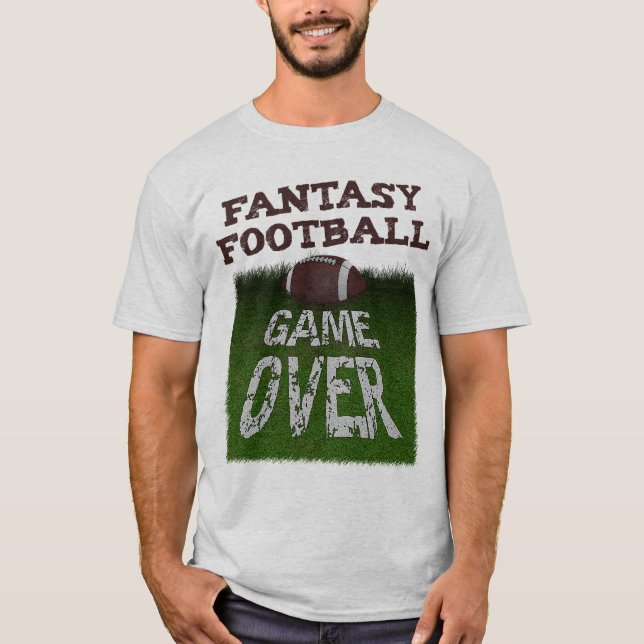 Camiseta Jogo de futebol da fantasia sobre (Frente)