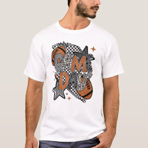 Camiseta Jogo de Futebol Retrô Dia Xadrez Leopardo Futebol