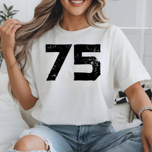 Camiseta Jogo de Futebol Universitário com Número Esportivo