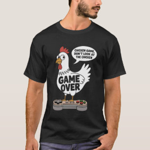 Camiseta Jogo de Galinha Não Olhe para a Galinha Piada Engr