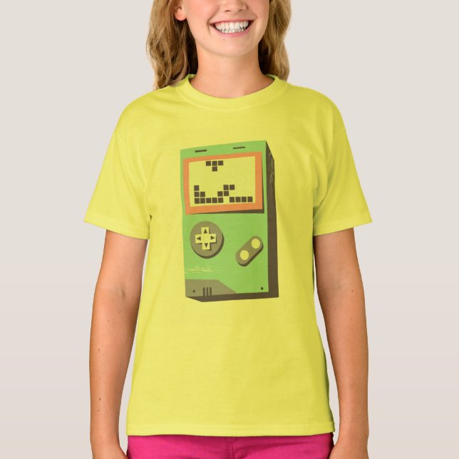 Camiseta Jogo de GameBoy Construído com Tijolos (Frente)