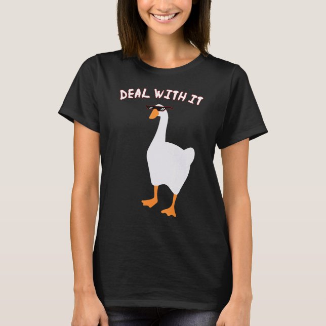 Camiseta Jogo de Ganso Engraçado Sem Título Meme Se Vire_1 (Frente)