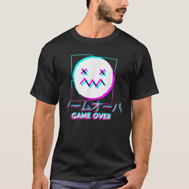 Camiseta Jogo de Garota Triste de Animação Japonesa Sobre A (Frente)
