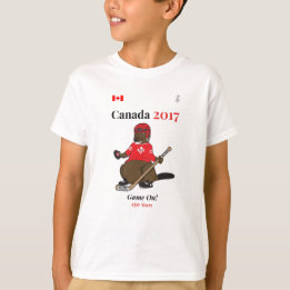 Camiseta Jogo de hóquei do castor de Canadá 150 em 2017