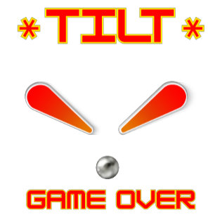 Camiseta Jogo De Inclinação Sobre Pinball