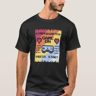 Camiseta Jogo de Jardim de Infância De Volta à Escola Aluno