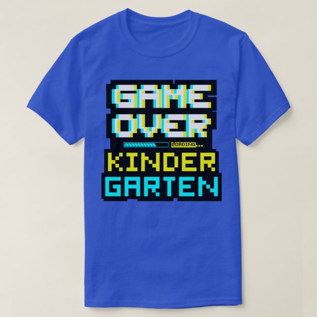 Camiseta Jogo de jogadores de volta para o Kindergarten Kin (Frente do Design)
