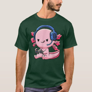 Camiseta Jogo de Jogos de Peixes Aolotl Meninas Animação Li