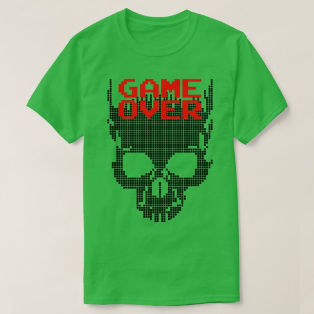 Camiseta Jogo de Jogos Retron De 8 Bits Sobre Pixel De Hall (Frente do Design)