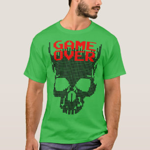 Camiseta Jogo de Jogos Retron De 8 Bits Sobre Pixel De Hall