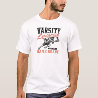 Camiseta Jogo de Lacrosse Universitário Vintage Pronto