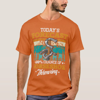Camiseta Jogo de lançamento de ferradura Jogando Lançamento
