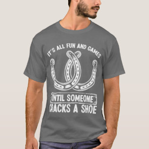 Camiseta Jogo de Lançamento de Ferradura Toda a Diversão e