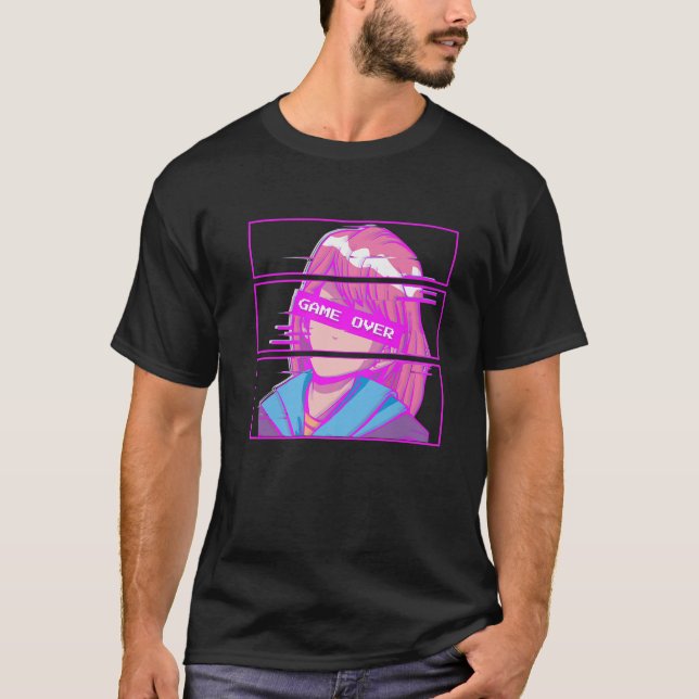 Camiseta Jogo De Menina De Animação Sobre O Episódio Japonê (Frente)