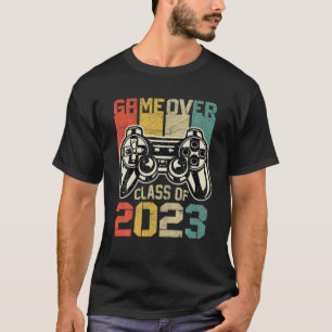Camiseta Jogo De Mens Sobre A Classe De Vídeo Gamer Vintag