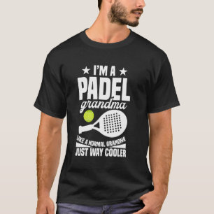 Camiseta Jogo de Paddleball Avó Jogadora Ventoinha de Bola