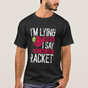 Camiseta Jogo de Padel Jogador de Padel Mais Uma Raquete Ra