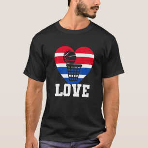Camiseta Jogo de Paixão Cardíaca de Bola de Basquete