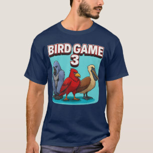 Camiseta Jogo de Pássaros 3 Paródia de Meme Viral Pássaros