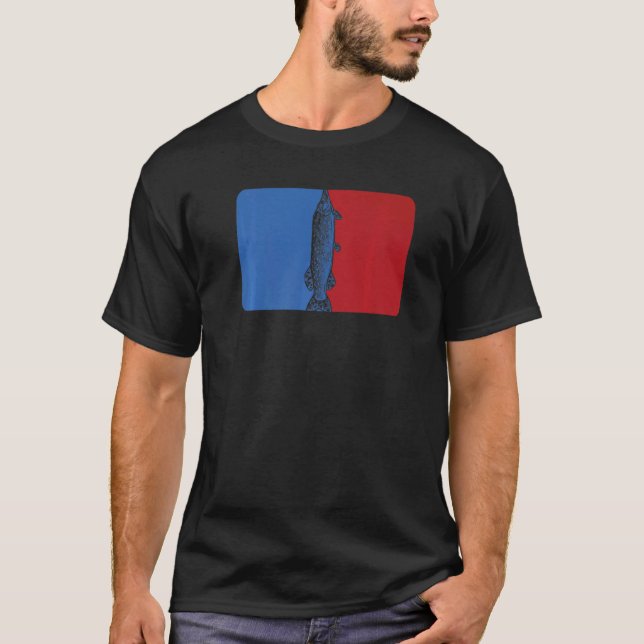 Camiseta Jogo de pesca de lúcio fixe (Frente)
