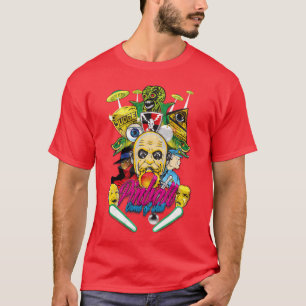 Camiseta Jogo de pinball de habilidade vintage retrô