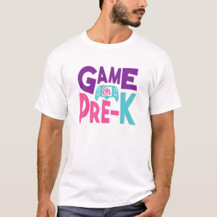 Camiseta Jogo De Pré-Infância No Primeiro Dia Da Escola S